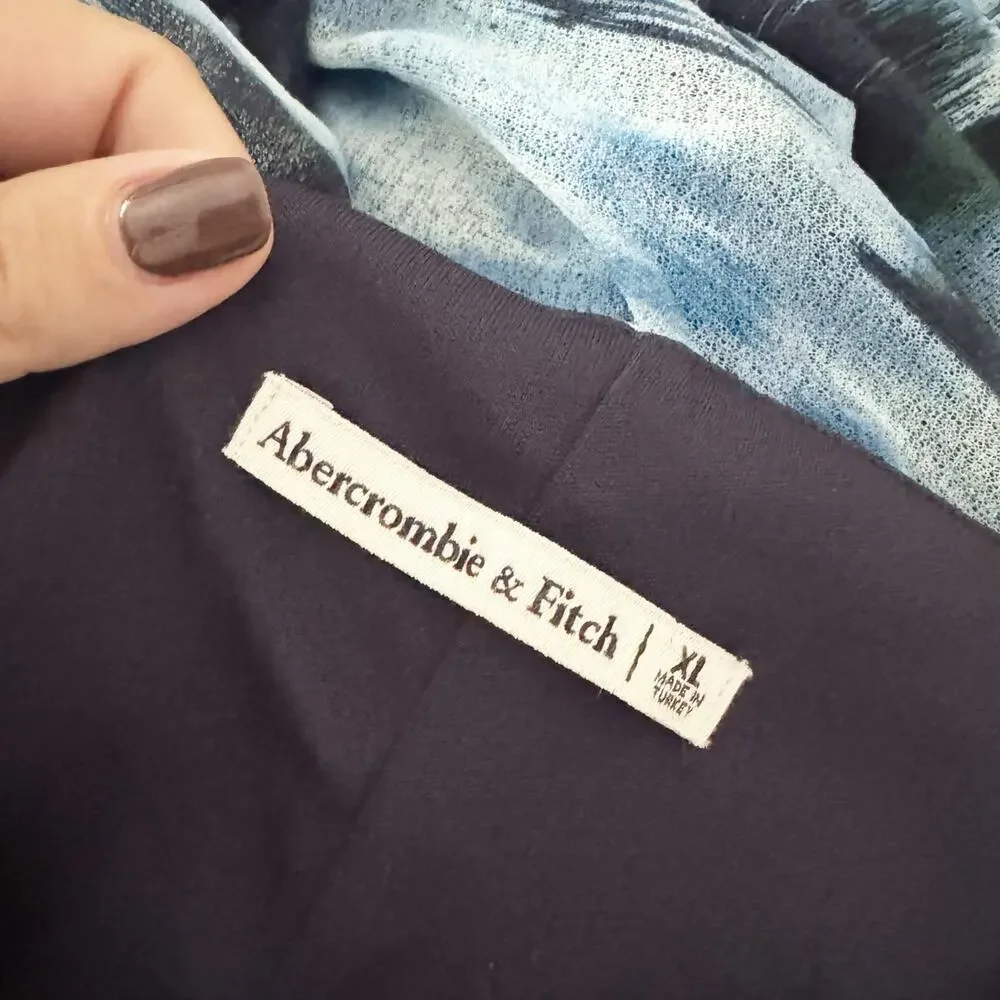 Abercrombie & Fitch blue watercolor